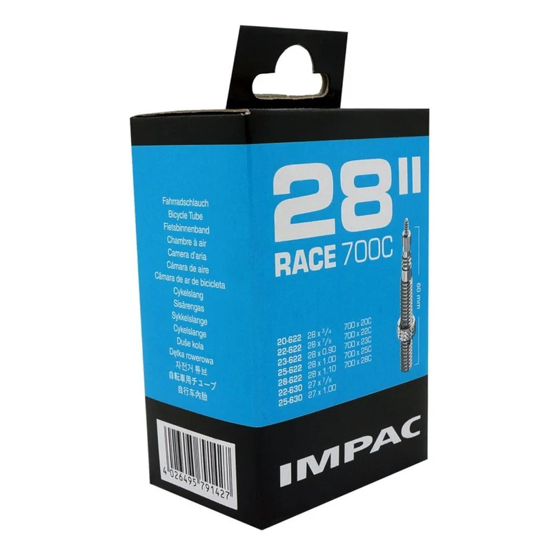Impac Presta Inner Tube 700x20/28 60mm Valve (427/213) 700c SV28 Race