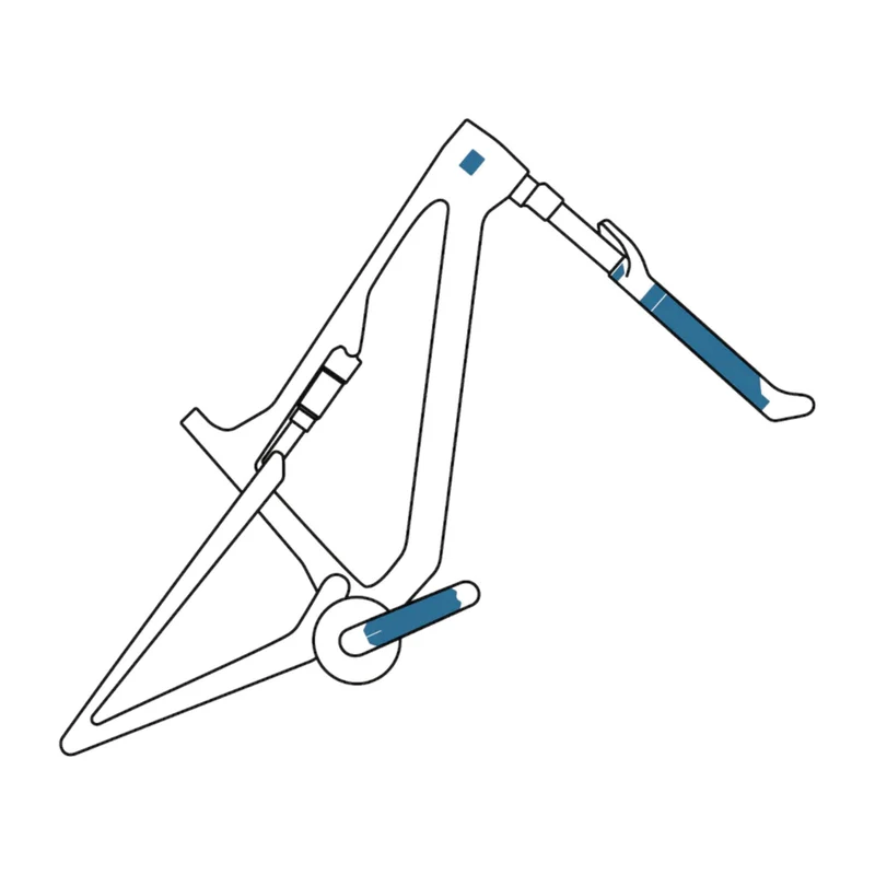 Mucky Nutz Skinz Fork & Crank Clear Bike Protective Tape