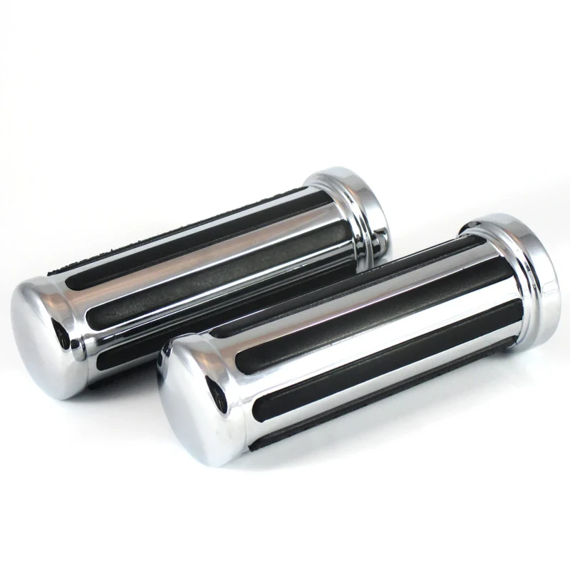 Lenkergriffe Paar Highsider Joker 1", Chrom, Ø Innen 25/29 mm, Länge 130 mm