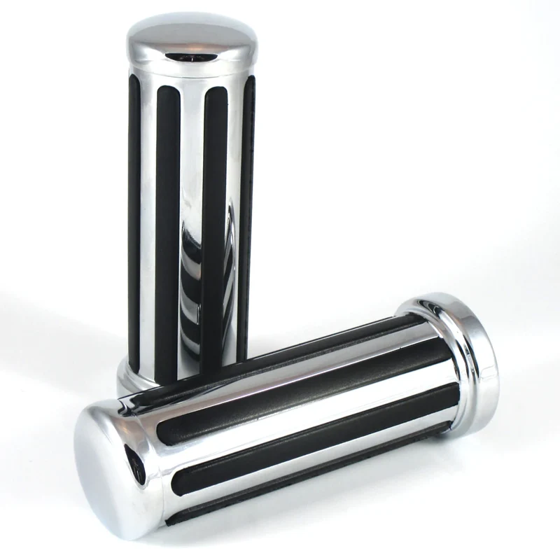 Lenkergriffe Paar Highsider Joker 1", Chrom, Ø Innen 25/29 mm, Länge 130 mm