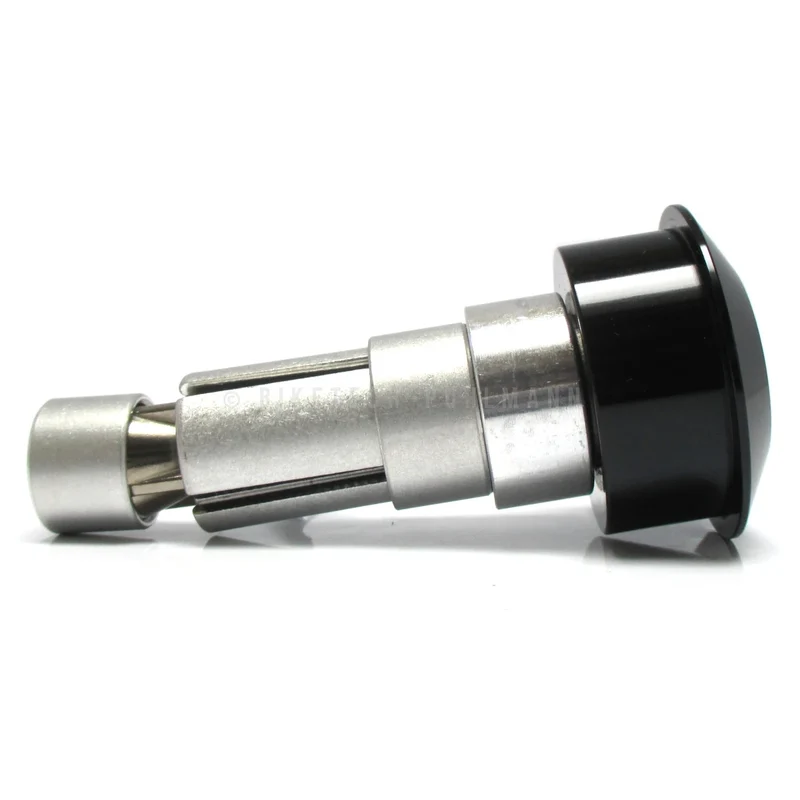 Lenkerenden Highsider Montana Dot mit Spiegelaufnahme, Schwarz, Klemmung 12-22mm