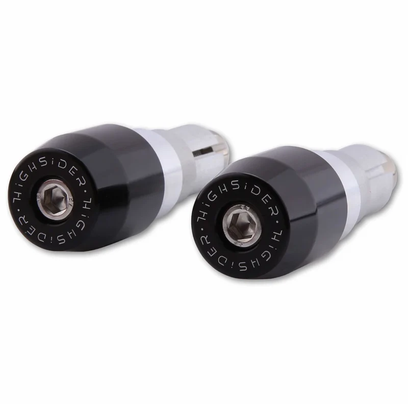 Lenkergewichte Highsider Evo schwarz, Ø 25,5 mm, Klemmbereich 12-22 mm