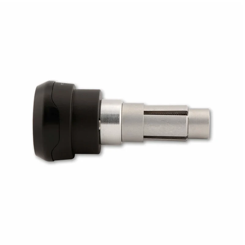 Lenkerenden Highsider Akron-LS mit Spiegelaufnahme, Schwarz, Klemmung 12-22 mm