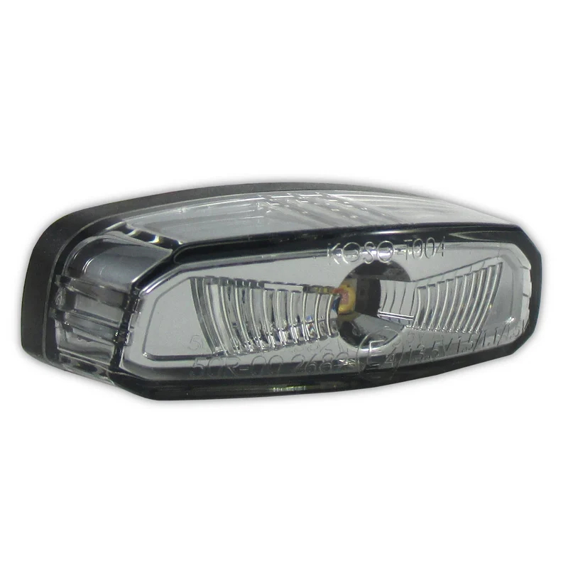 LED-Rücklicht Hawkeye schwarz, Getönt, 50x17 mm, mit KZL, E-geprüft, 13,5V/1,1W