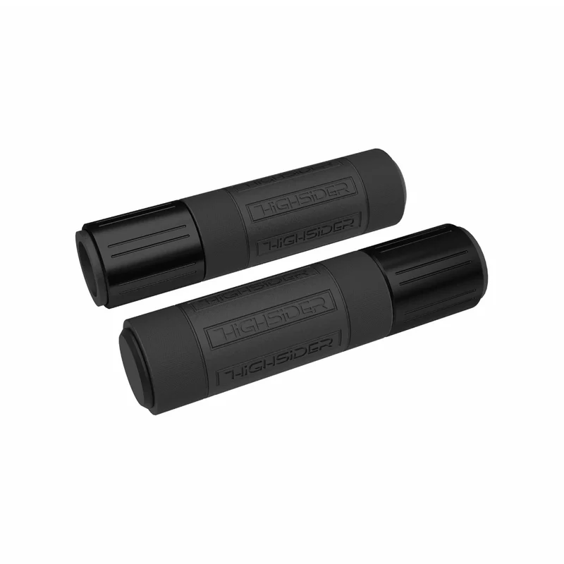 Lenkergriffe Paar Highsider Conero Black-Edition, Ø Innen 20/23 mm, Länge 132 mm