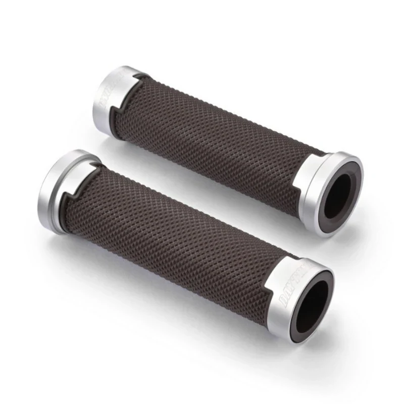 Lenkergriffe Paar Daytona GGDM-BASE, Alu/Gummi, Ø Innen 21/23 mm, Länge 125 mm