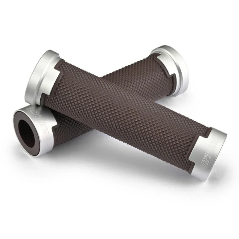 Lenkergriffe Paar Daytona GGDM-BASE, Alu/Gummi, Ø Innen 21/23 mm, Länge 125 mm