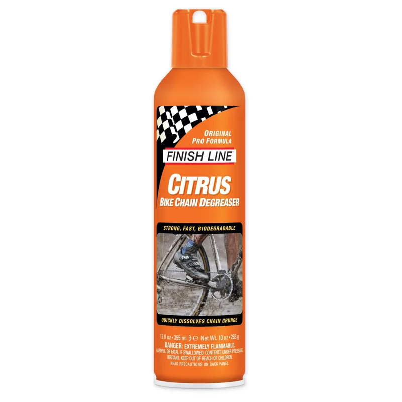 Finish Line Citrus Bike Degreaser Aerosol 12 oz / 360 ml