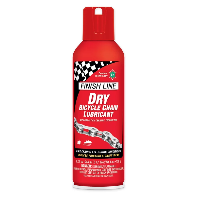 Finish Line Dry Chain Lube (Ceramic Tech) Aerosol 8oz / 240 ml