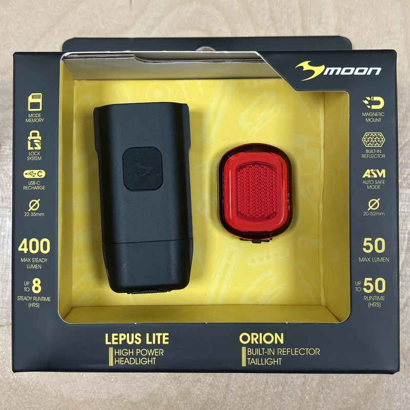 Moon Lupus Lite & Orion Front & Rear Bike Light Set
