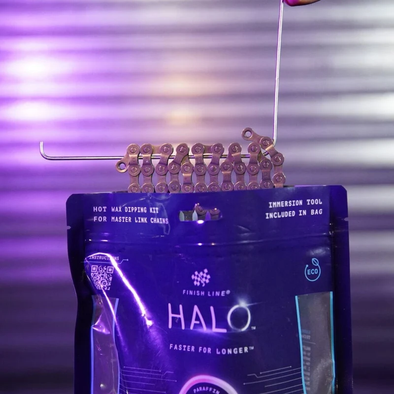 Finish Line Halo Hot Wax Lubricant Melts 600g Granular Double Boil Bag Bike Chain Lube