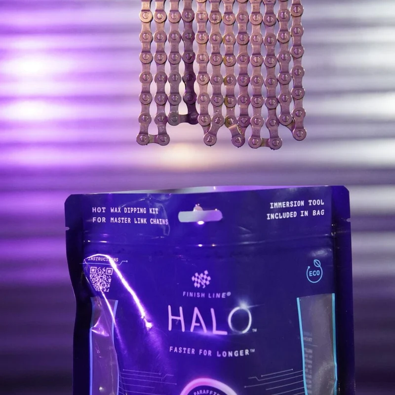 Finish Line Halo Hot Wax Lubricant Melts 600g Granular Double Boil Bag Bike Chain Lube