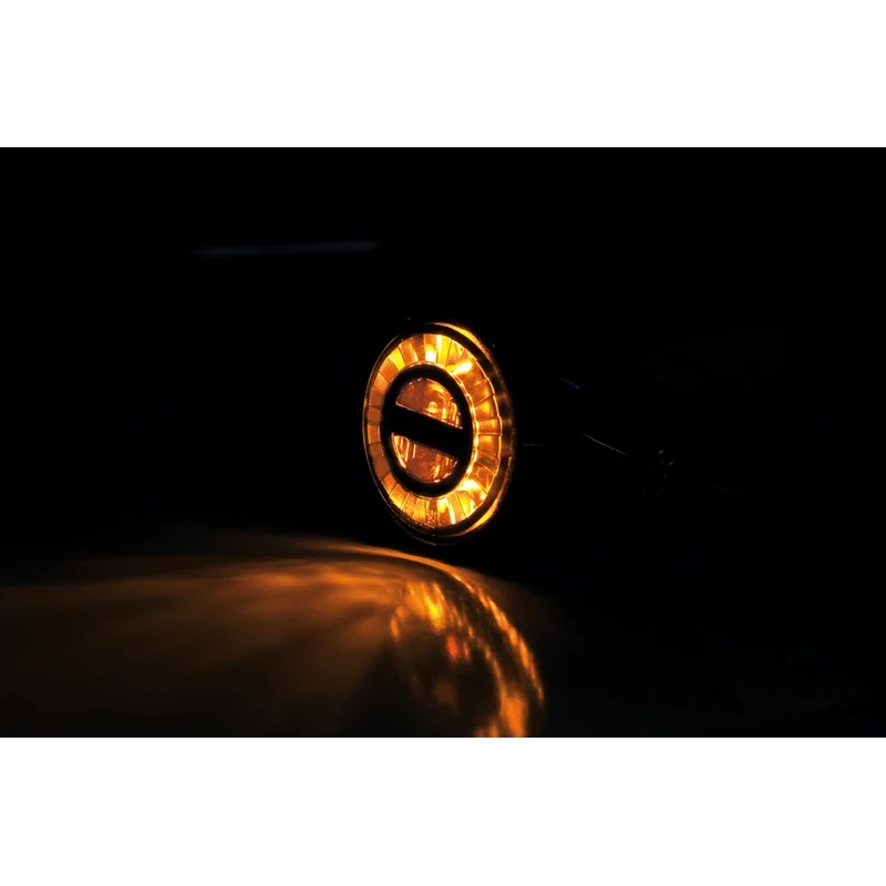 LED-Blinker Paar Highsider Rocket Bullet chrom, Getönt, E-geprüft, 12V/2,7W