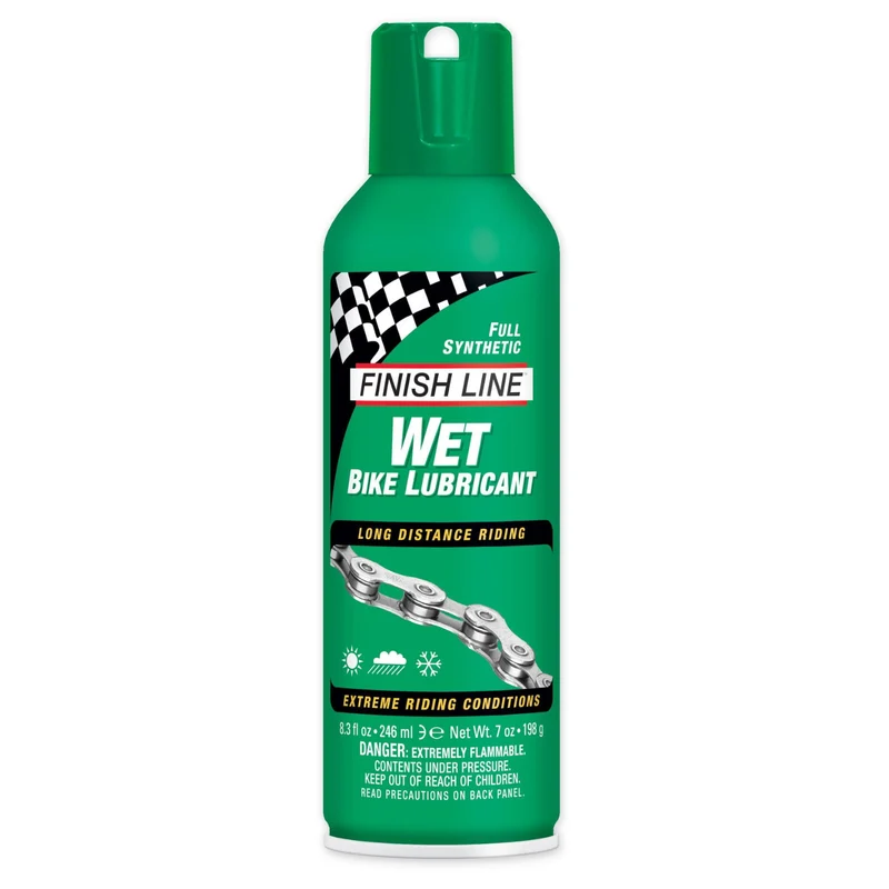 Finish Line Wet Chain Lube (Cross Country) Aerosol 8 oz / 240 ml