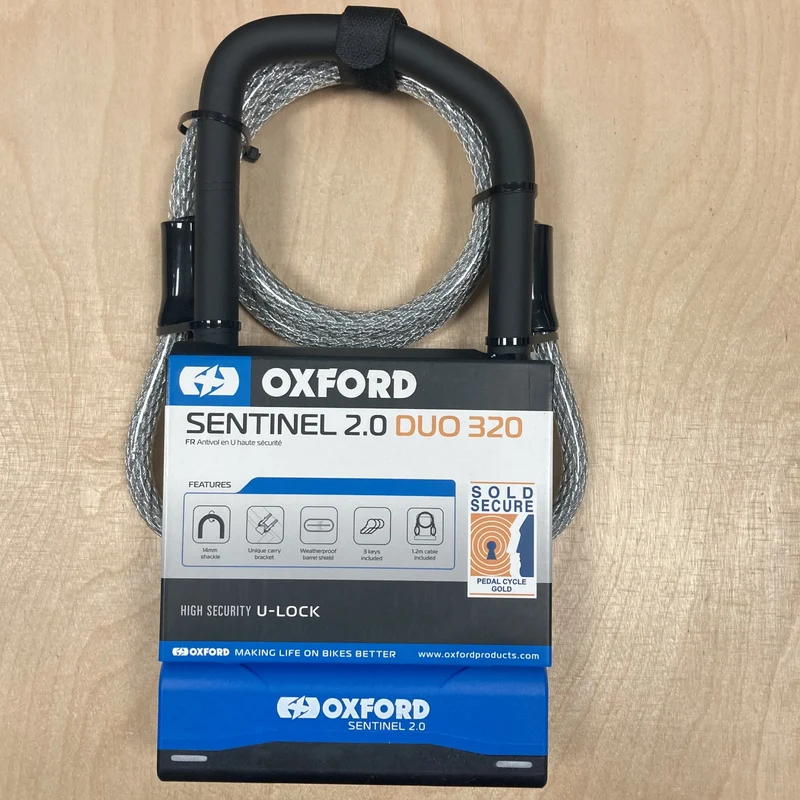Oxford Sentinel 2.0 Duo 320mm Bike D-Lock