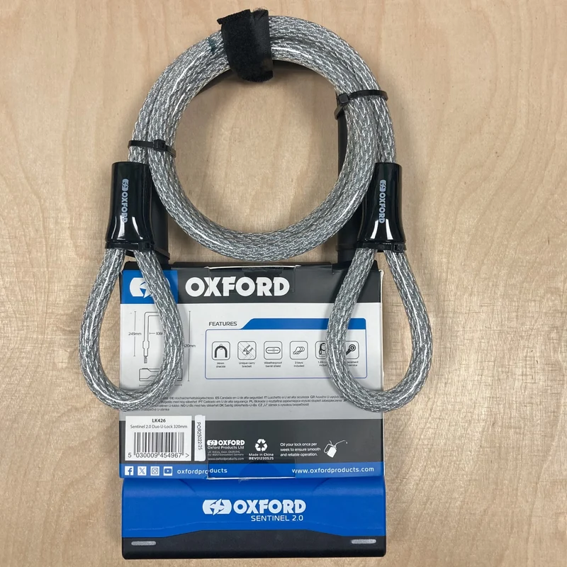Oxford Sentinel 2.0 Duo 320mm Bike D-Lock