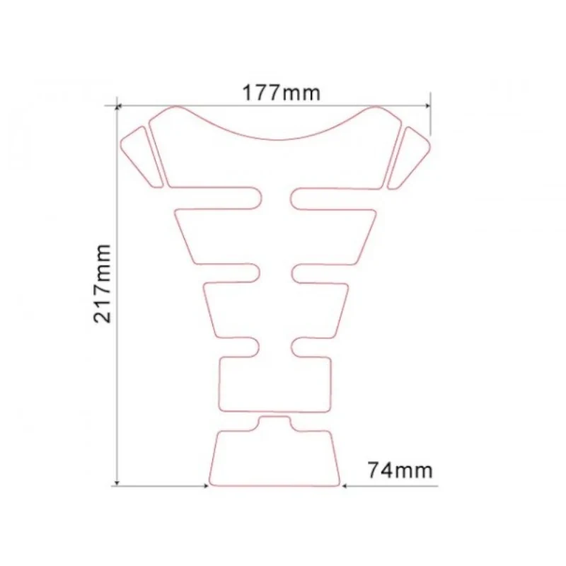 Tankpad Keiti KT-1300, Schwarz, Universal, 4-teilig, HxB 21,7x17,7/7,4 cm