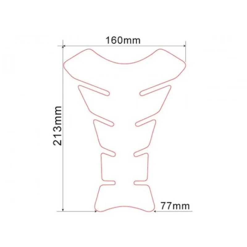 Tankpad Keiti KT-1240C, Transparent, Universal, 1-teilig, HxB 21,3x16/7,7 cm