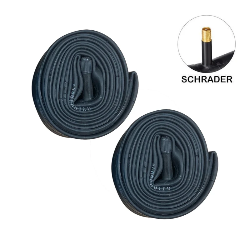 Contrast 26" x 1.75 - 2.10 26 Inch Schrader Valve Bike Inner Tube Pair
