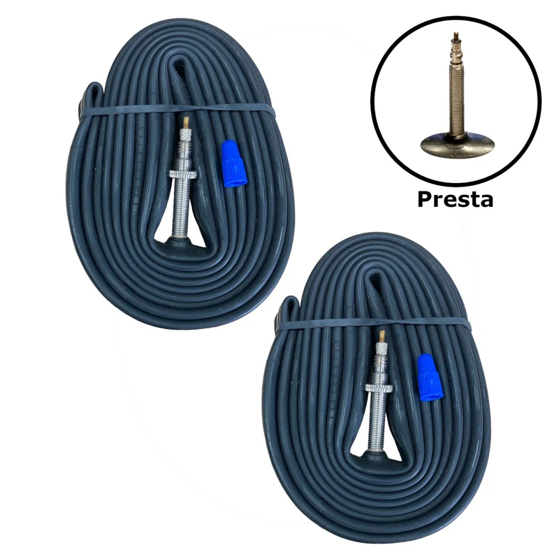 Contrast 700 x 18 - 25 700c Presta Valve Bike Inner Tube Pair