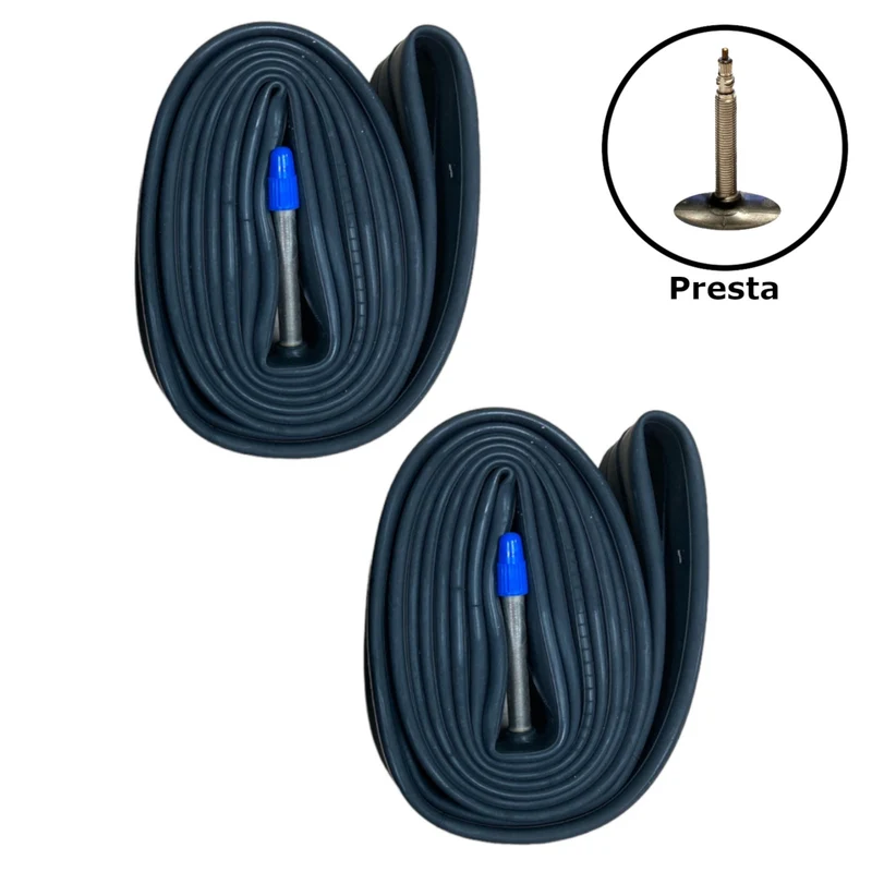 Contrast 700 x 35 - 43c 700c Presta Valve Bike Inner Tube Pair