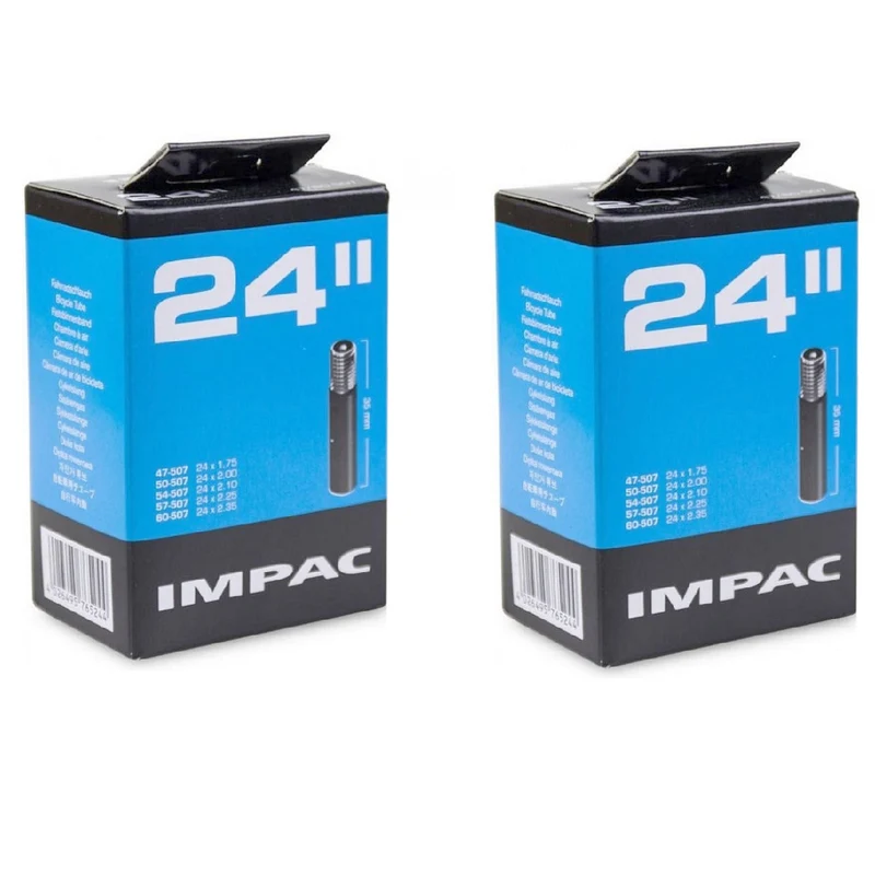 Impac AV24 24 x 1.50 / 2.35'' 24 Inch Schrader Valve Bike Inner Tube