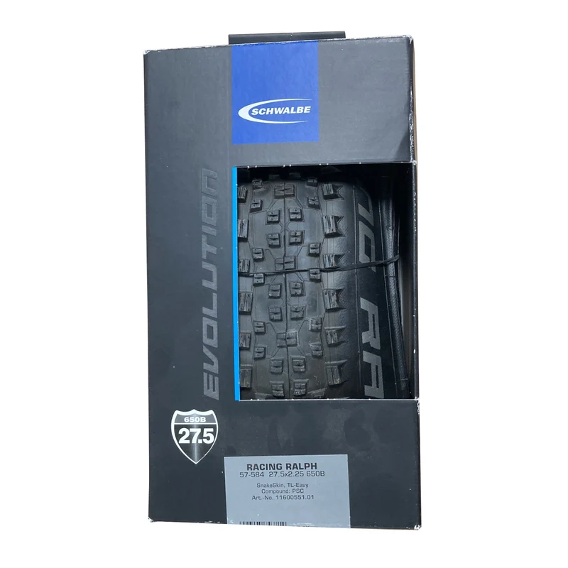 Schwalbe Racing Ralph 27.5 x 2.25" 27.5 Inch Bike Tyre SnakeSkin TL-Easy Folding Evo