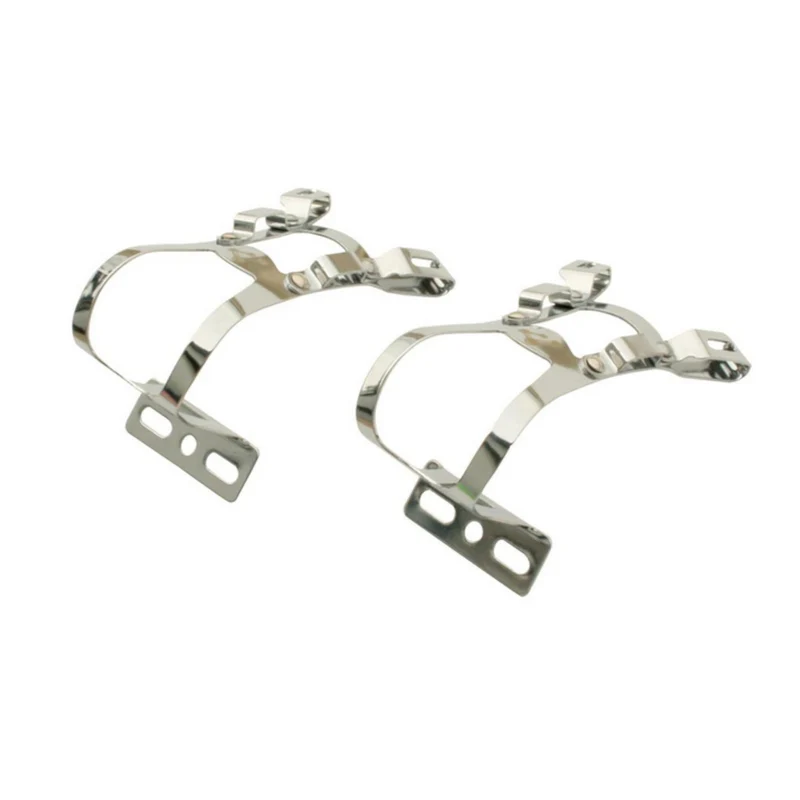 Genetic Double Chrome Bike Pedal Toe Clips