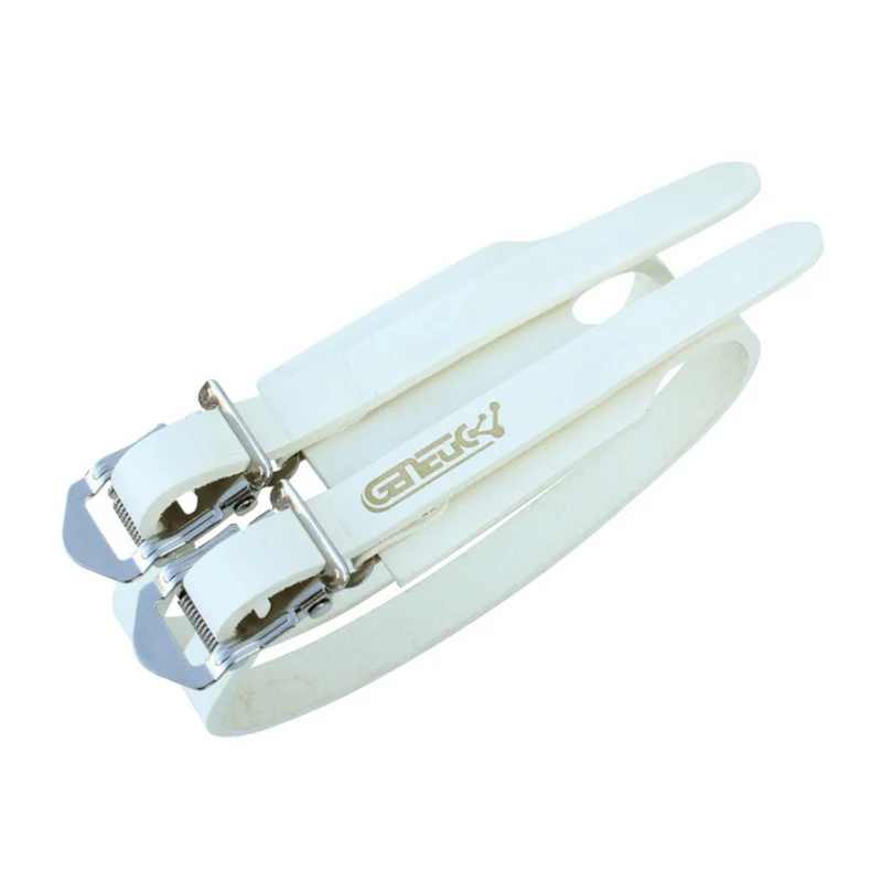 Genetic Twin Bike Pedal Leather Toe Straps (Pair)