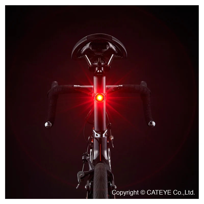 Cateye Ampp 100 Rechargeable Front & Orb Rear Front & Rear Bike Light Set