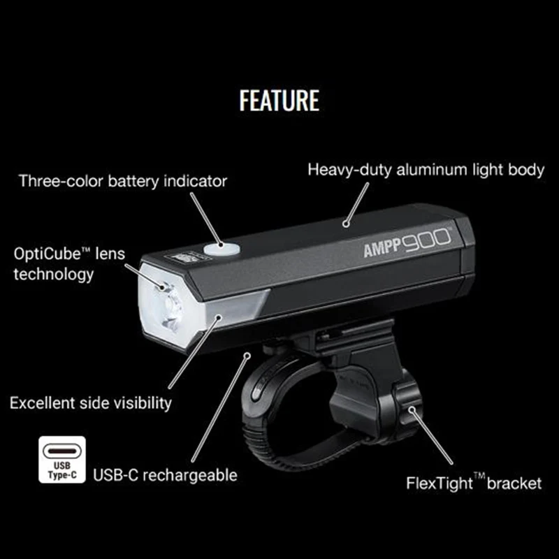 Cateye AMPP 900 Front Bike Light