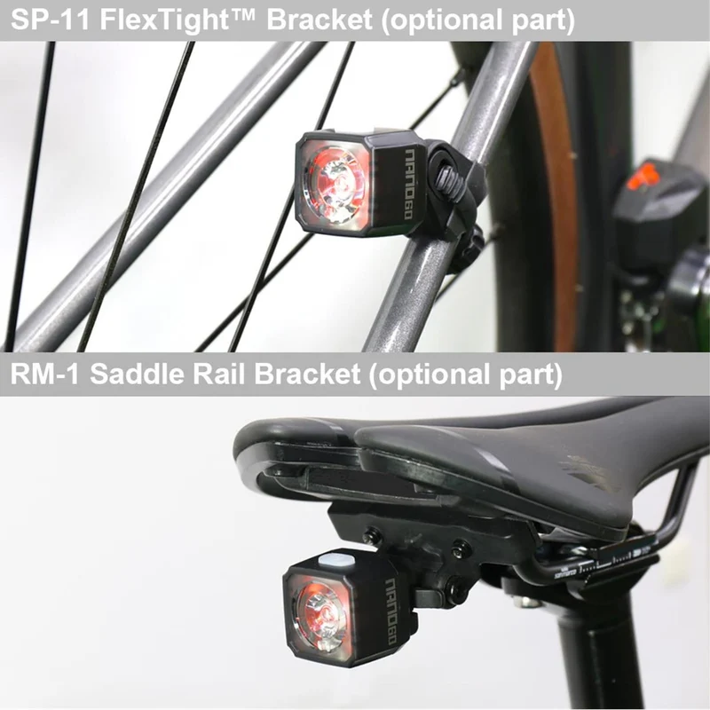 Cateye Nano-F / Nano 60 New Front & Rear Bike Light Set
