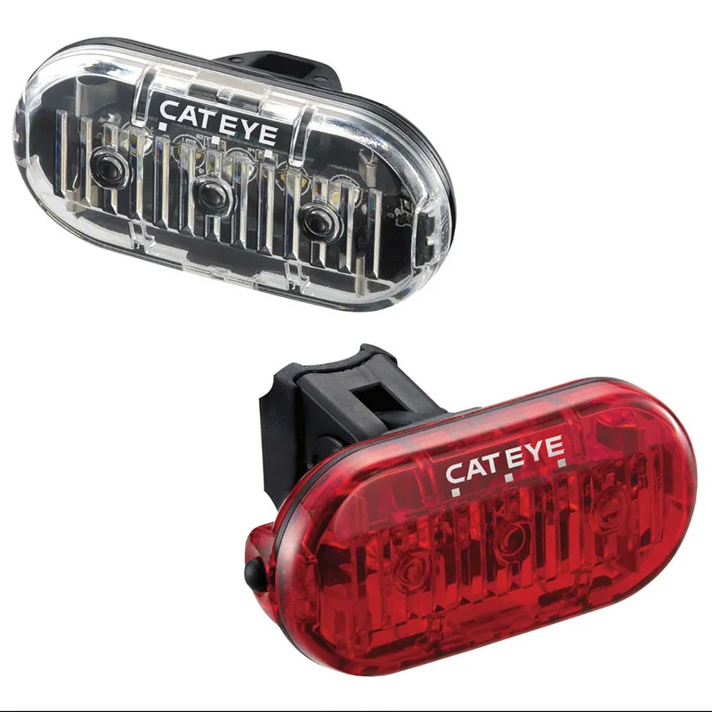 Cateye Omni 3 Front & Rear Bike Light Set