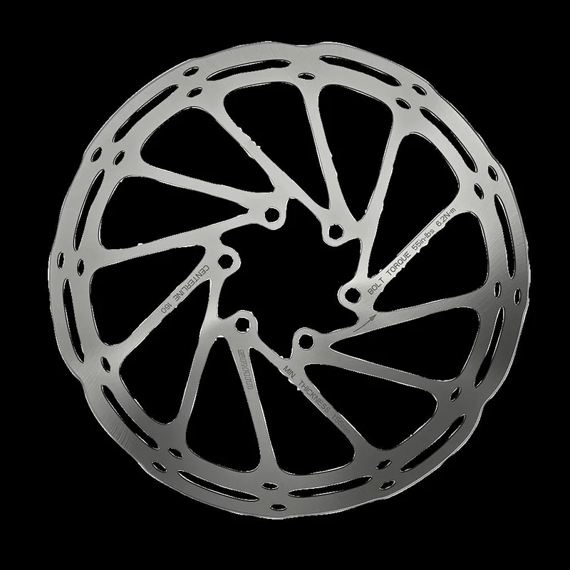 Sram Ø160mm, schwarz, abgerundet, CenterLock Bremsscheibe SRAM Centerline A2