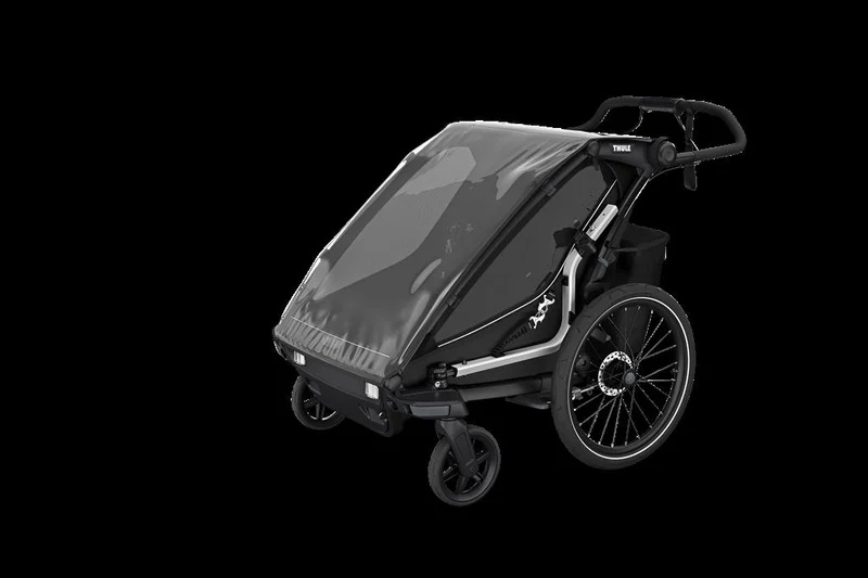 Thule Double, schwarz Kinderanhänger Thule Chariot Sport 2
