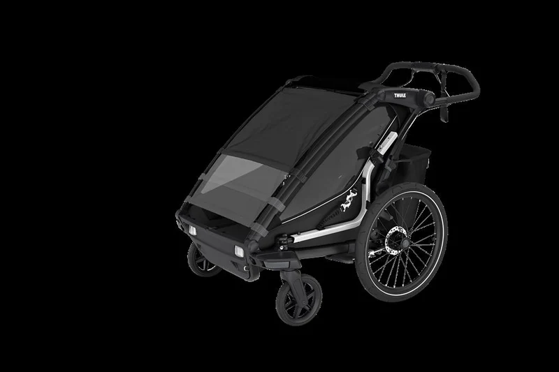 Thule Double, schwarz Kinderanhänger Thule Chariot Sport 2