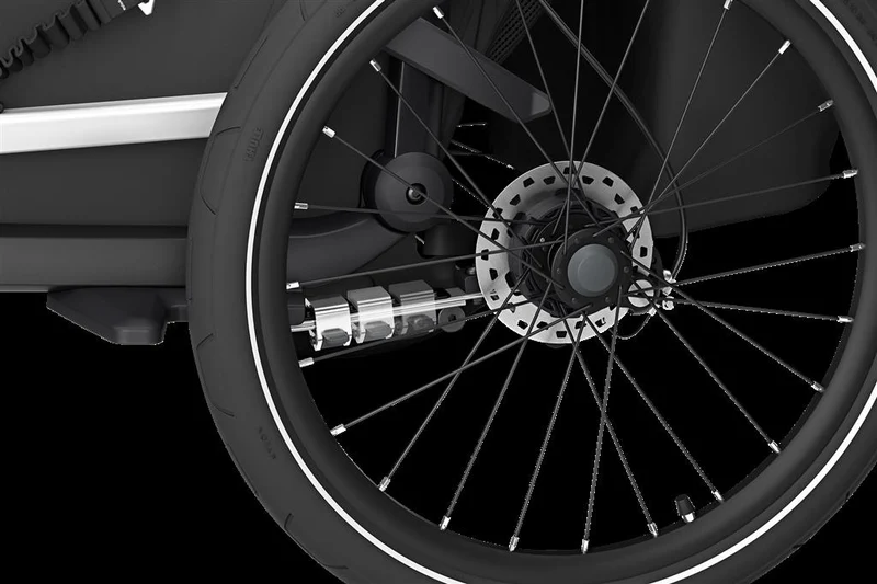 Thule Double, schwarz Kinderanhänger Thule Chariot Sport 2