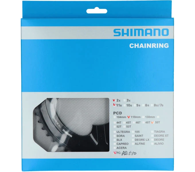 Shimano Kettenblatt FC-RS510 50 Zähne Schwarz