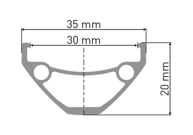 DT Swiss 27,5", sw, 28 Loch, 584-30, VL 6,5mm Felge DT Swiss E 593