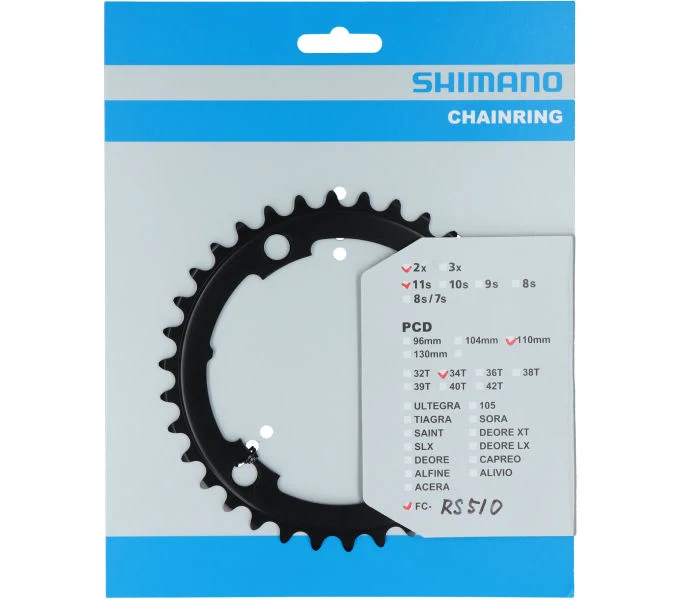 Shimano Kettenblatt FC-RS510 34 Zähne Schwarz