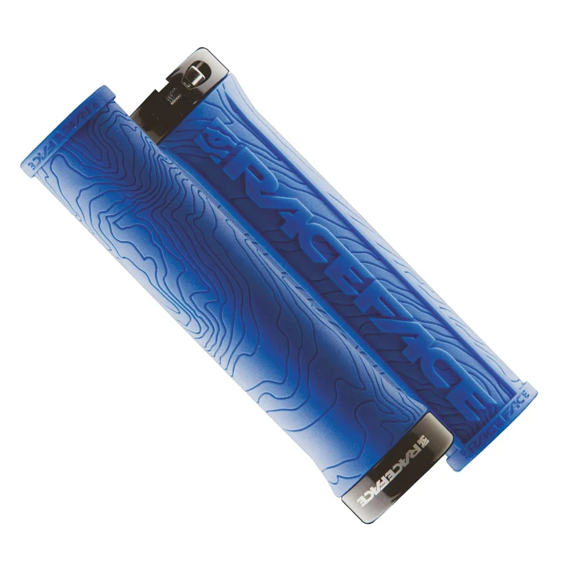 Race Face Half Nelson Blue Bike Handlebar Grips Lock-On