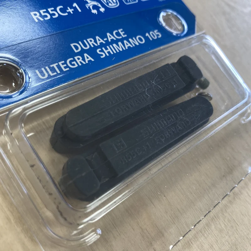 Shimano Brake Pad Inserts BR-7700 R55C+1mm - Pair Bike Brake Pad Inserts
