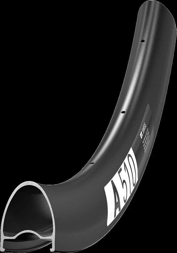 DT Swiss 28", schwarz, 32 Loch, 622-20, VL 6,5mm Felge DT Swiss A 510 DB