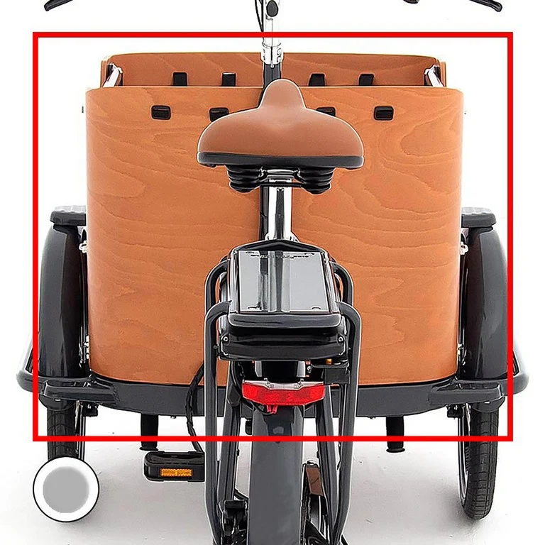 Babboe Curve, grau Paneel Rückseite Babboe