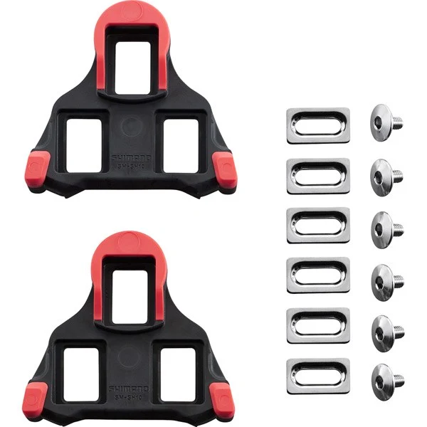 Shimano SM-SH10 Red Fixed Shimano SPD-SL Bike Shoe Cleats