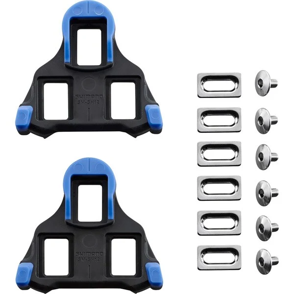 Shimano SPD-SL Pedal Cleats SM-SH12 Blue Front Pivot Floating