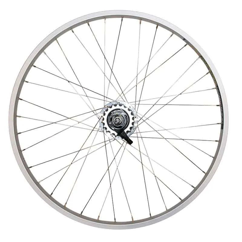 Babboe Hinterrad Shimano Nexus - 26"silber, 7-Gang, für Big/City/Curve/