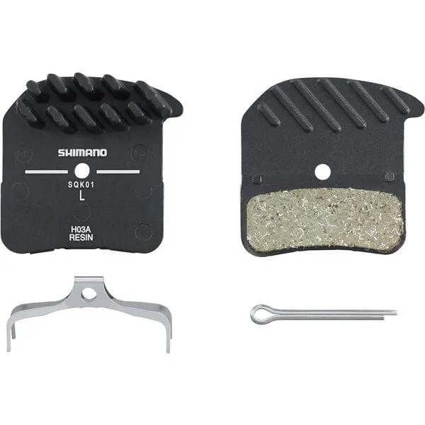 Shimano H03A Resin With Cooling Fins Disc Bike Brake Pads