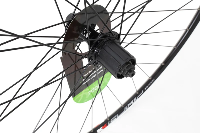KX Wheels Double Wall QR Cassette 700c Rear Bike Wheel Black