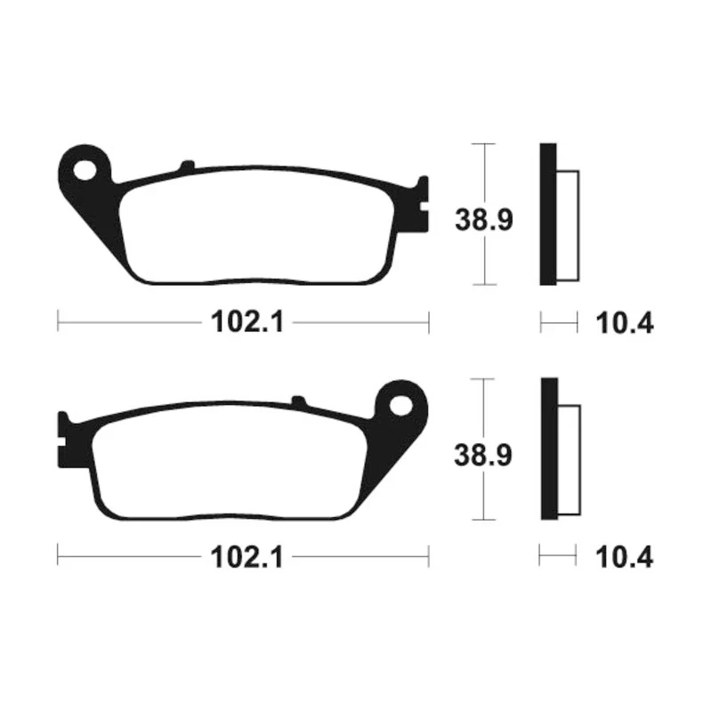 Bremsbeläge TECNIUM MSS154 Sintermetall
